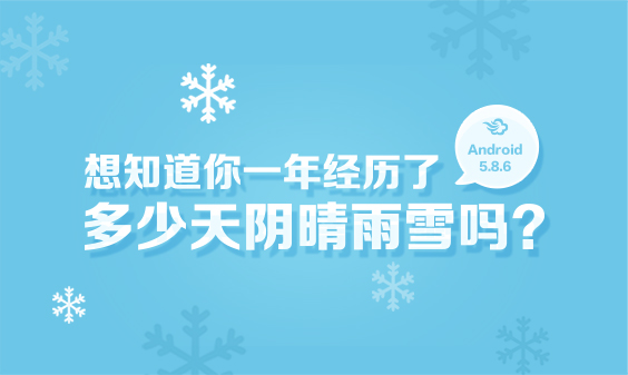 墨迹天气 Android 5.8.6版正式发布！（1月22日）